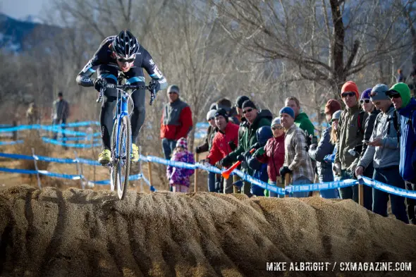 Jamey Driscoll hits the sand. © Mike Albright