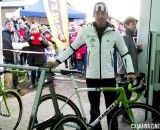 Sven Nys posing with his new Boone, at his own race in Baal. © Cyclocross Magazine