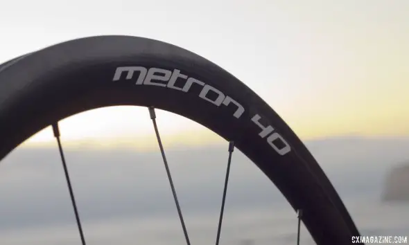 Vision Tech's Metron 40 carbon tubular wheels. © Cyclocross Magazine