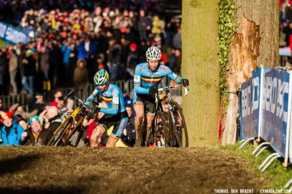 Would it be Belgian dominance again Logan Owen on the runup at U23 UCI Cyclocross World Championships 2014? © Thomas Van Bracht