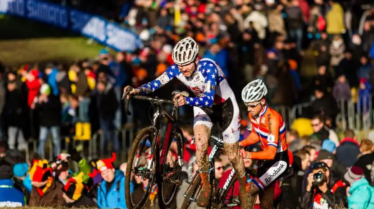 Logan Owen at the Cyclocross World Championships in Hoogerheide. © Thomas Van Bracht