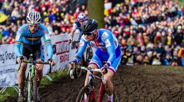 Two titans: Nys and Stybar at UCI World Championships of Cyclocross. © Thomas Van Bracht