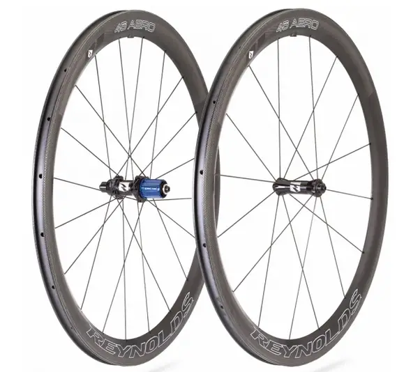 The Aero 46 (clincher shown) is Reynolds Cycling's high-end road option, and a new tubular version has just been released.