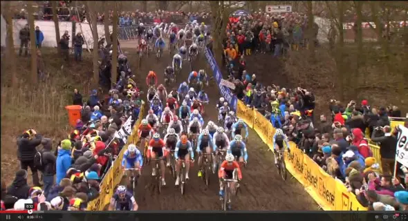 Screenshot: 2014 Elite Men's Cyclocross World Championship Video