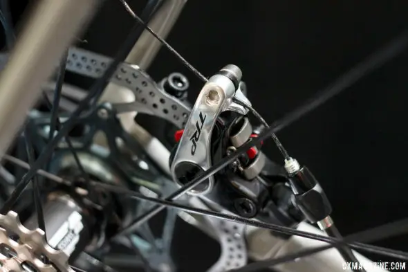 Foundry Cycles 2015 B1 model will feature TRP's dual-piston Spyre mechanical disc brake. © Cyclocross Magazine