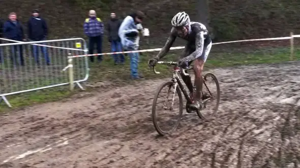 Mathieu van der Poel in control at the Boels Classic in Heerlen. © Jack Stoffels