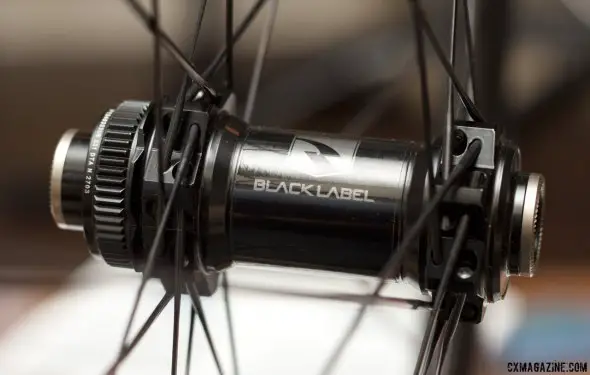 Reynolds Cycling is launching their new BlackLabel mountain wheels, with DT Swiss 240S Centerlock hubs, but should work well for tubeless cylcocross racing. Winter Press Camp 2014. © Cyclocross Magazine