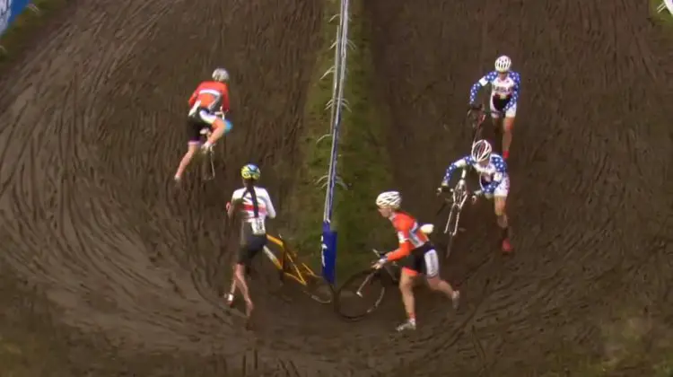 Watch the women's race highlights in this 10-minute video from the UCI.