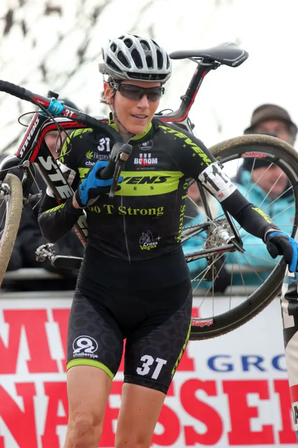 Christine Vardaros at Scheldecross 2013. © Marc van Est