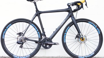 Calfee Design's Manta CX Prototype as ridden by CXM, and to be shown at NAHBS. © Cyclocross Magazine