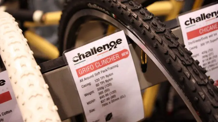 Challenge showcased their updated treads at NAHBS 2014. © Iain Banks