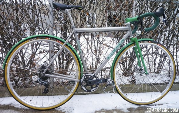 SRAM's JP McCarthy's Eriksen titanium cyclocross commuter. 