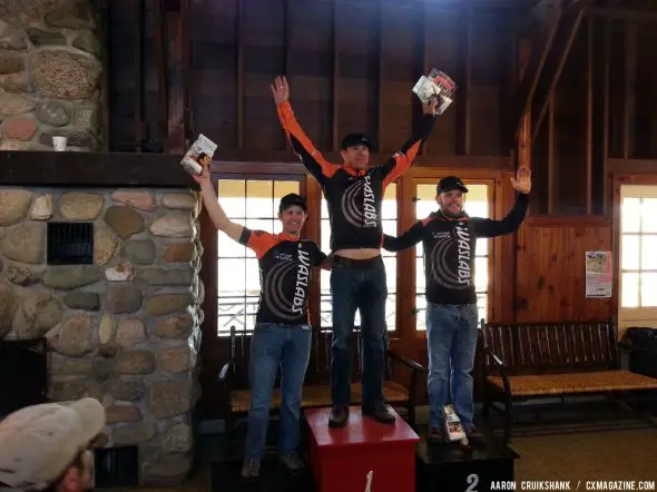 The podium at the Lowell 50. © Aaron Cruikshank