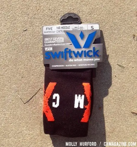 Swiftwick socks with CXM style. © Cyclocross Magazine