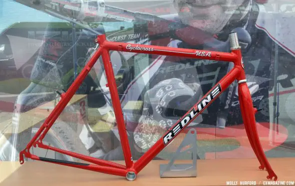The first Conquest frame from Redline on display at Sea Otter 2014. © Cyclocross Magazine