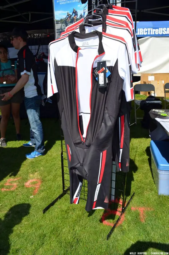 The new Course skinsuit from Louis Garneau at Sea Otter 2014. © Cyclocross Magazine