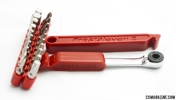 20 tools in one. Prestacycle's Prestaratchet multi-tool handles hex, torx and screwdriver duties. © Cyclocross Magazine