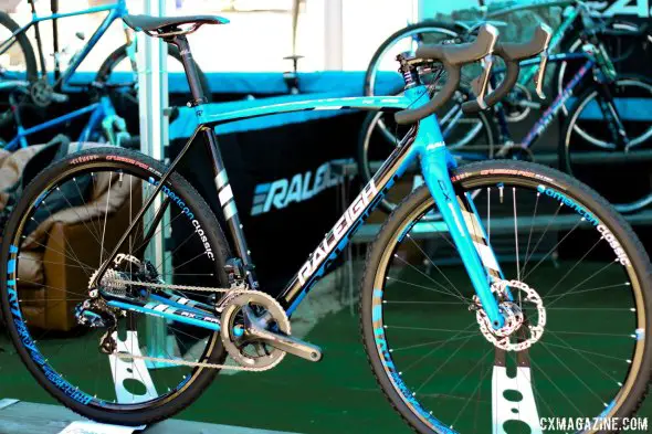 Raleigh's new 2015 RXC Disc and RXC Pro Disc carbon cyclocross frames get thru axles, lower bottom brackets and 11-speeds. © Cyclocross Magazine