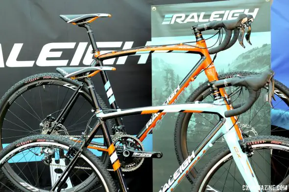 Raleigh's 2014 RX 2.0 won our Editors' Choice Award for best affordable bike, and moves to Clement tires and TRP Spyre brakes. © Cyclocross Magazine
