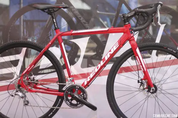 The updated aluminum at Redline looks similar to the first ever ’cross frame. Sea Otter 2014. © Cyclocross Magazine