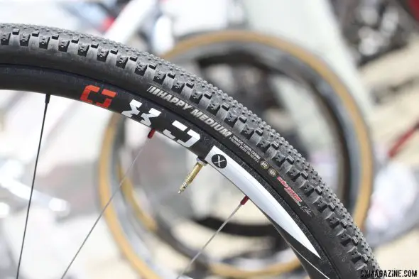 The Redline team has switched from Challenge to Kenda tires for 2014, and Lindine may race tubeless on his Novatec wheels. © Cyclocross Magazine