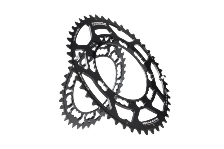 Rotor Q-rings—an ovalized chainring that’s intended to work best with your power. Courtesy of Rotor