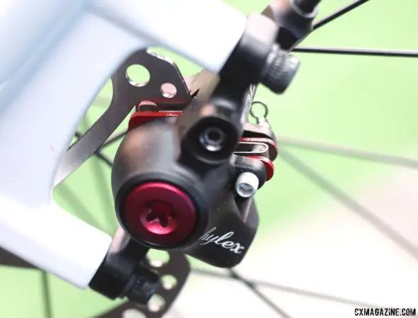 TRP's Hylex hydraulic disc brakes on the RXS are powerful, simple and come with amazing levers. © Cyclocross Magazine