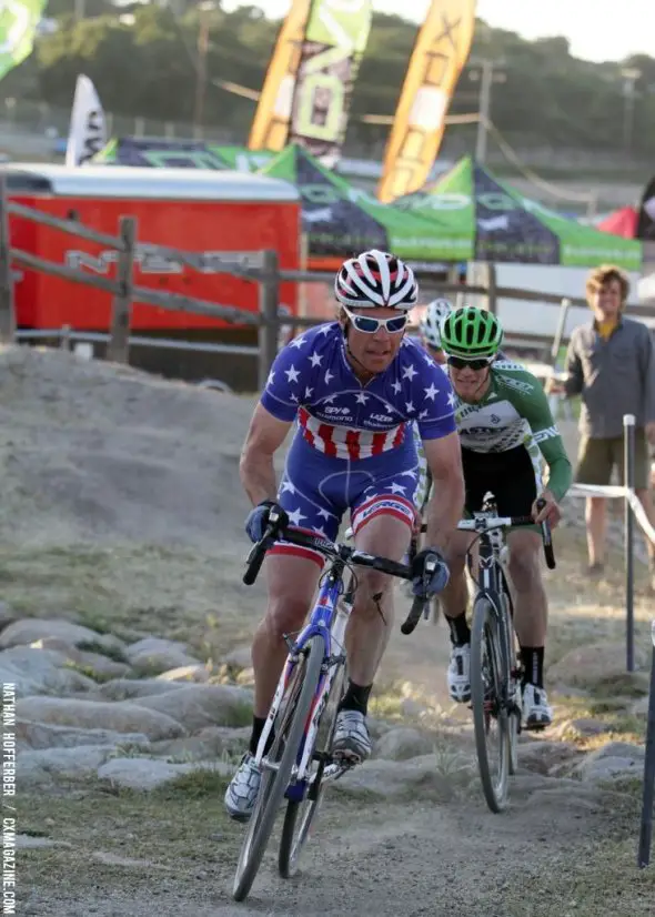 Jonathan Page at the 2013 Sea Otter Classic cyclocross race. © Nathan Hofferber