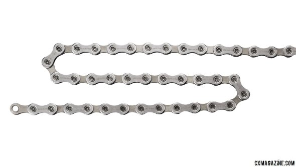 The new HG600 11-speed 105-level chain is an asymmetric design with a Sil-Tec (coated) inner link plate for smooth and reliable shifting. Shimano's new 105 5800 11-speed group.