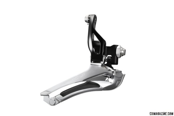Shimano's new 105 5800 front derailleur inherits the longer pull arm, new spring and stabilizer bolt - front shifting might be the most noticeable change on new 105.