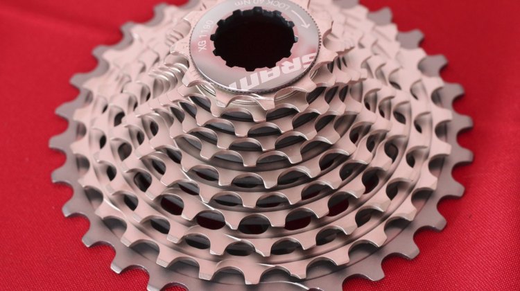 SRAM's new 11-speed 1190 X-Glide 11-32 cassette gives cyclocrossers and CX1 users a lighter, quieter option. © Cyclocross Magazine