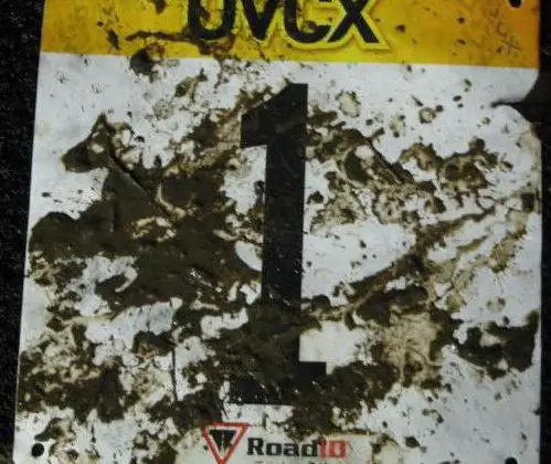 OVCX #1 Logo Muddy Bib Number