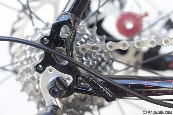 Rack and fender braze-ons for versatility. 2015 Blue Norcross AL © Cyclocross Magazine