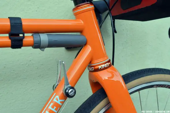 The oversized headtube was designed specifically for the Enve CX disc fork. © Robert Carver