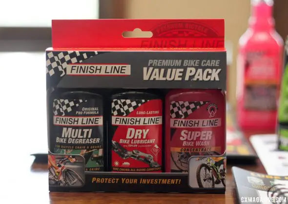 The new $16.99 Finish Line Premium Bike Care Value Pack brings the three most versatile products for a cyclocrosser into one cost-savings pack. © Cyclocross Magazine