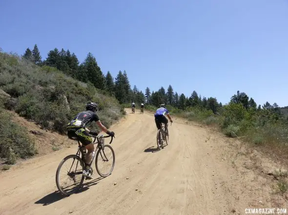 100-mile racers climbed 7000 feet throughout the 2014 Lost and Found gravel race. © Cyclocross Magazine