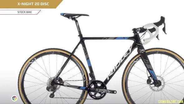 2015 Ridley X-Night 20 Disc features hydraulic disc brakes and 4ZA Cirrus Pro tubular wheels.