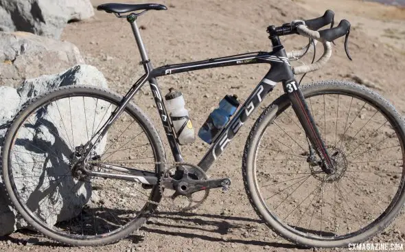 Ron Shevock's sixth place-winning Felt F1x singlespeed cyclocross / gravel bike, with a 50x19 gear. © Cyclocross Magazine