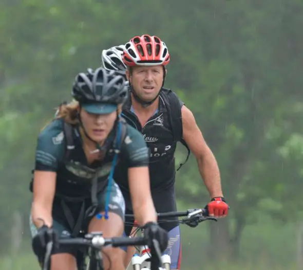 The rain might have kept some away, but not the dedicated riders looking to finish this first anual event. © Brian Mark