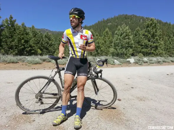 Jared Kessler, resting on his trusty X-Fire after a long day of grinding gravel