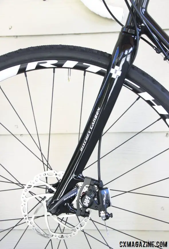 Want to add disc brakes to your older non-tapered head tube frame? Ritchey has a new WCS disc fork for you, with a  1-1/8" straight steerer. © Cyclocross Magazine