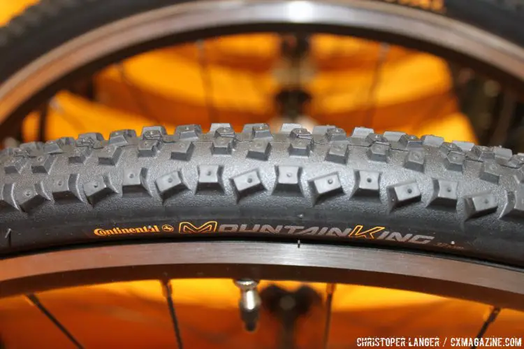 The Mountain King, here as a cyclocross clincher, will also be in Continentals tubular range. All tubulars are sewn up in Korbach. © Christopher Langer