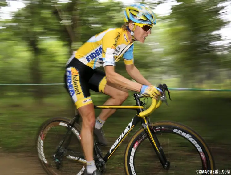 Ellen van Loy (Telenet - Fidea) was in control from start to finish at the 2014 Qiansen Trophy Cyclocross Race in China. © Cyclocross Magazine