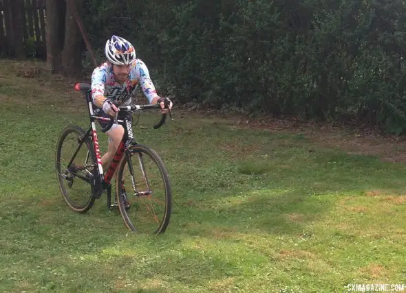 Practicing hurlting your bike forward is a great way to get the legs used to race day situations.