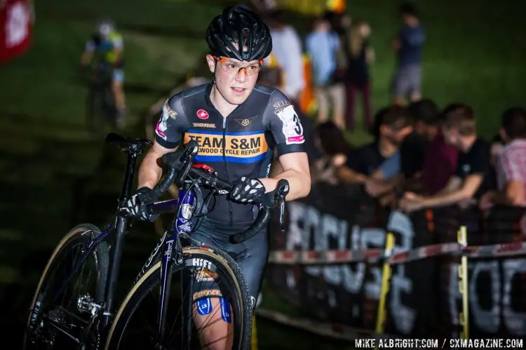 Beth Ann Orton got her night racing legs read for a StarCrossed win at Cross Vegas 2014. © MikeAlbright.com / Cyclocross Magazine