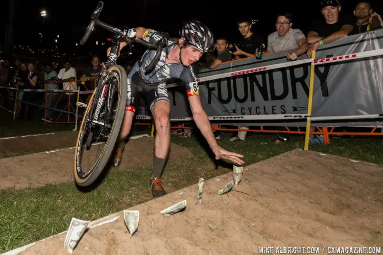 Zach McDonald made sure he finished the race in the money. Cross Vegas 2014. © MikeAlbright.com / Cyclocross Magazine