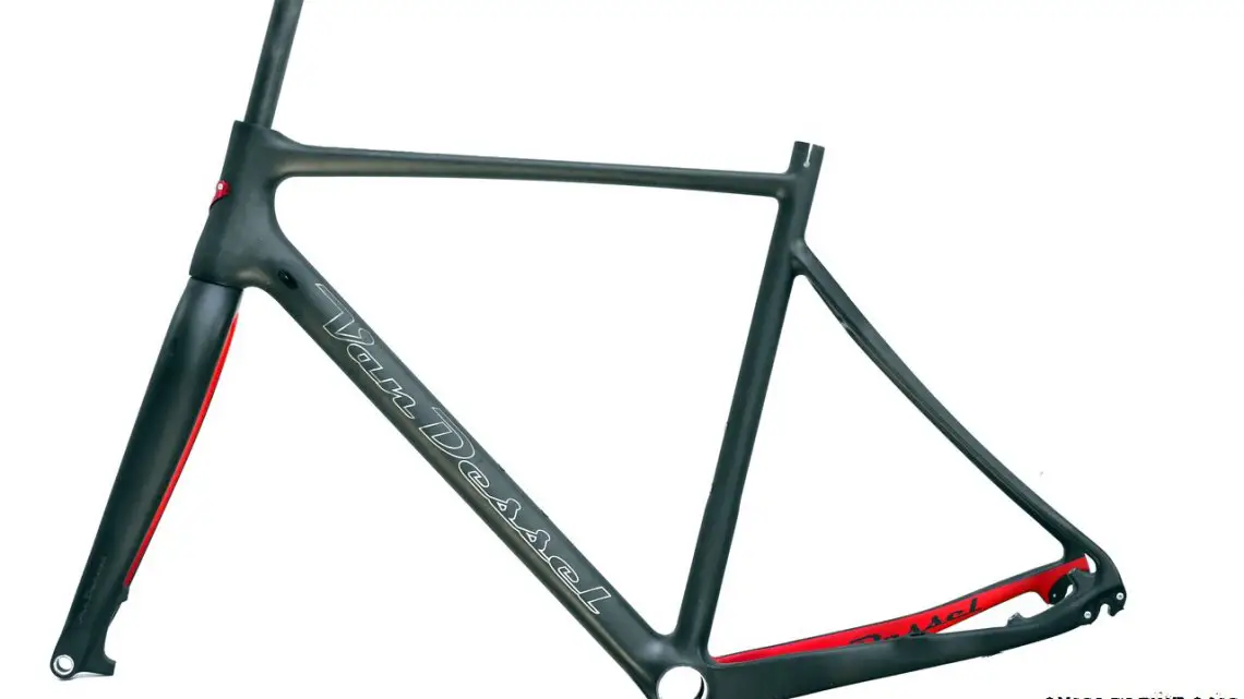 The FTB frame lost over 300g in the redesign. 2015 Van Dessel Full Tilt Boogie Cyclocross Frameset. © Cyclocross Magazine