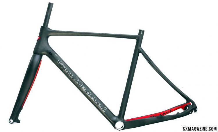 The FTB frame lost over 300g in the redesign. 2015 Van Dessel Full Tilt Boogie Cyclocross Frameset. © Cyclocross Magazine
