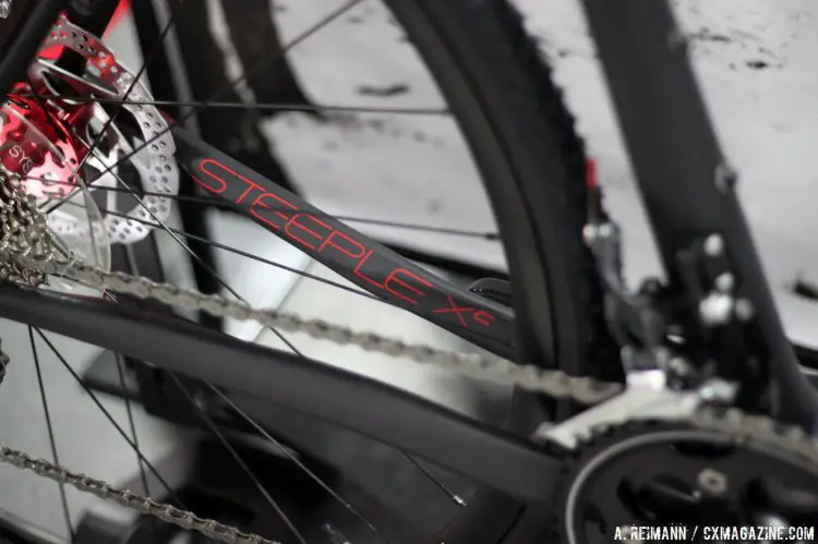The Steeple Xc is Garneau's premium race model: both come stock with a front derailleur and the 46/36 chainring setup. © Cyclocross Magazine