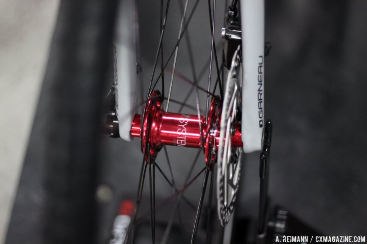 The Steeple Xc, on the other hand, comes with a front thru-axle and incorporates Shimano's hydraulic braking system. © Cyclocross Magazine